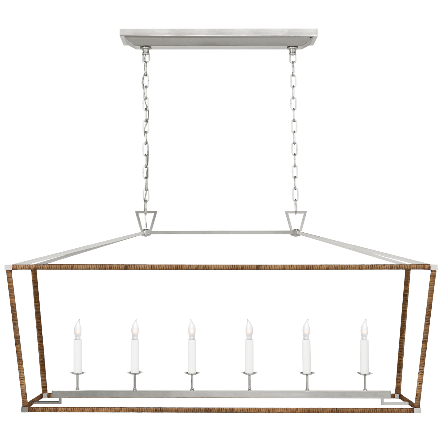 Darlana Rattan Wrapped Linear Lantern