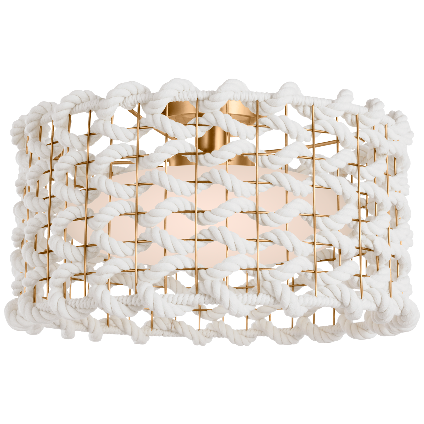 Catania 17" Woven Flush Mount