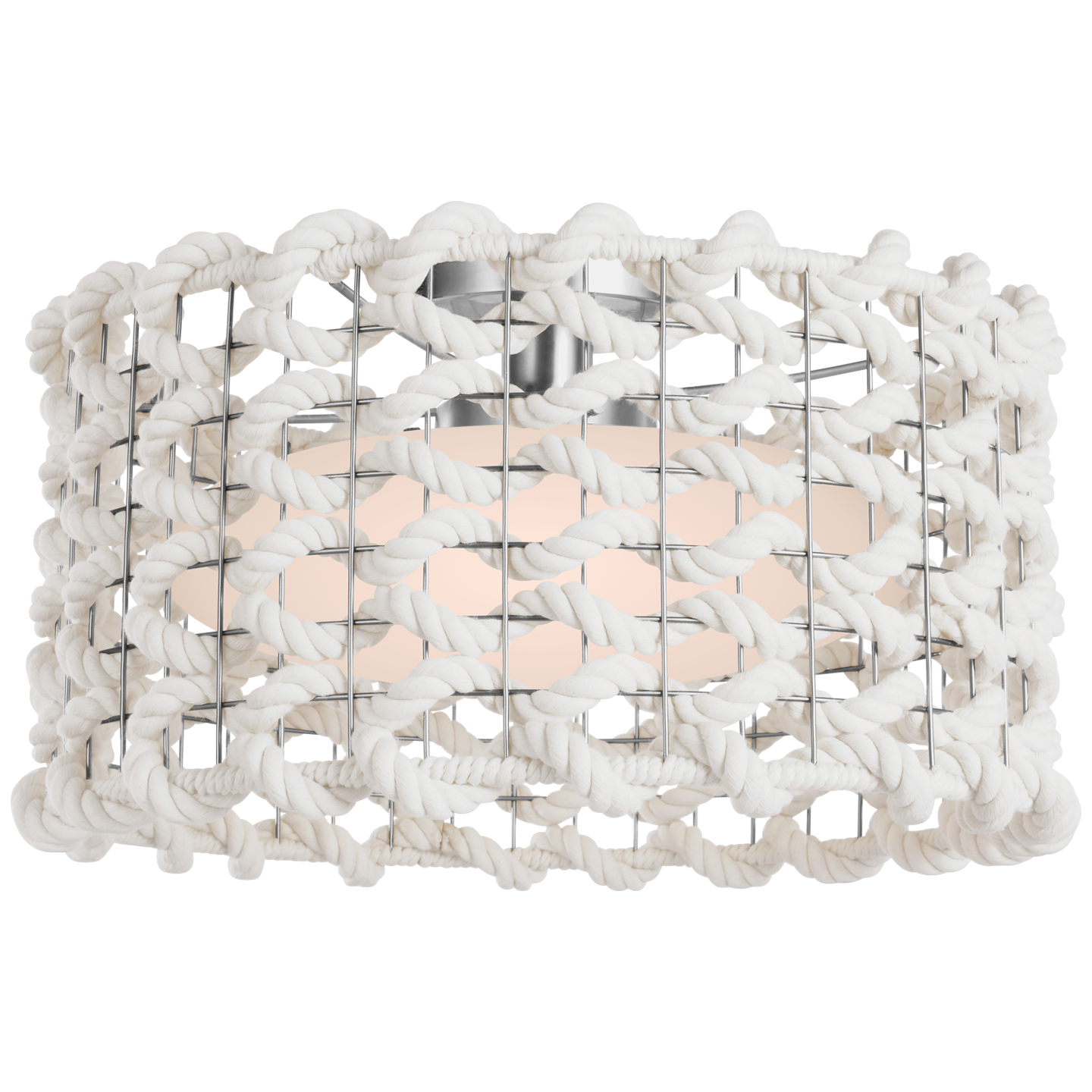 Catania 17" Woven Flush Mount