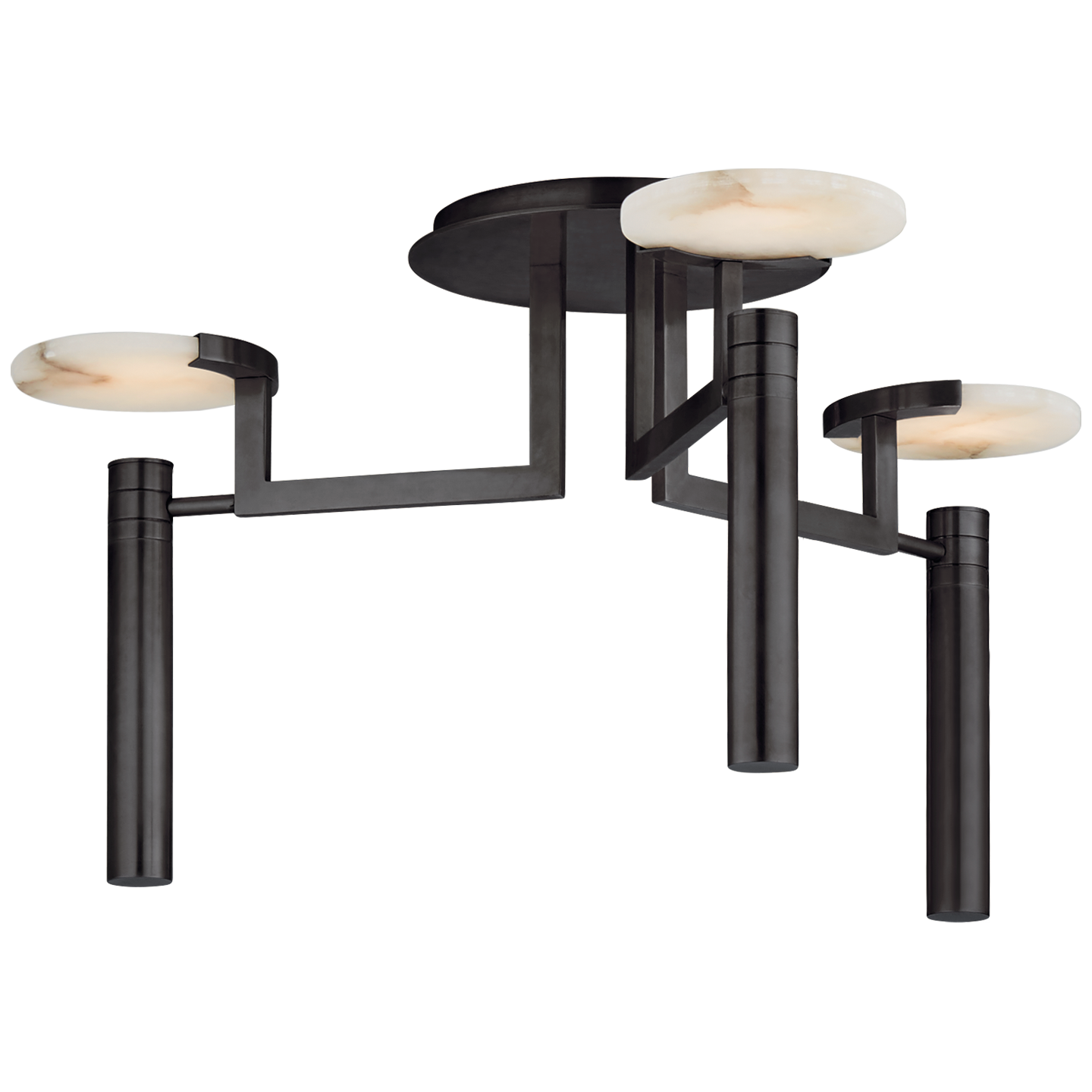 Melange Floating Disc Semi-Flush Chandelier