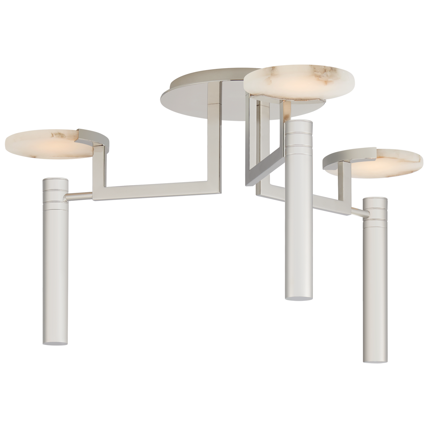 Melange Large Floating Disc Semi-Flush Chandelier