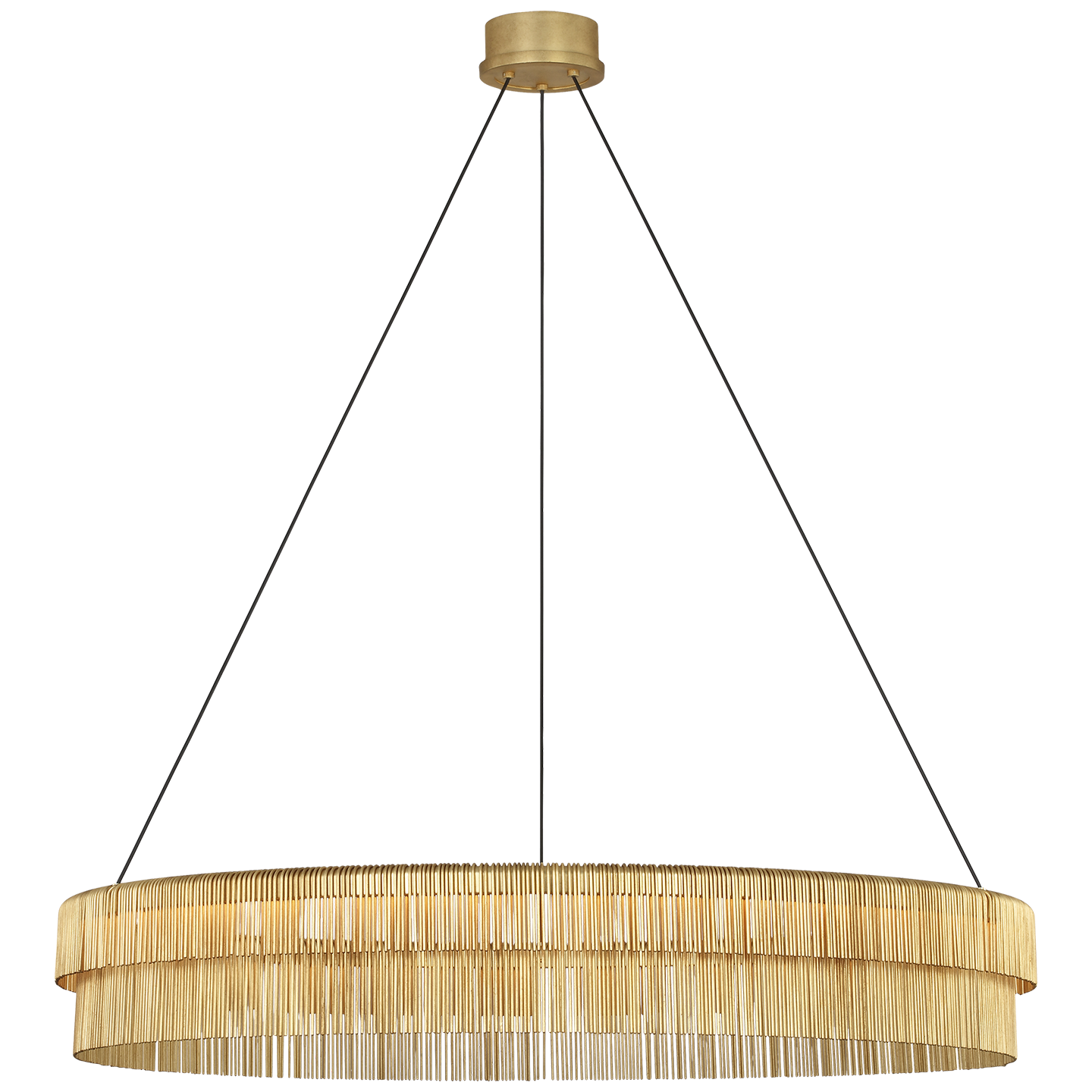 Differo 40" Layered Ring Chandelier