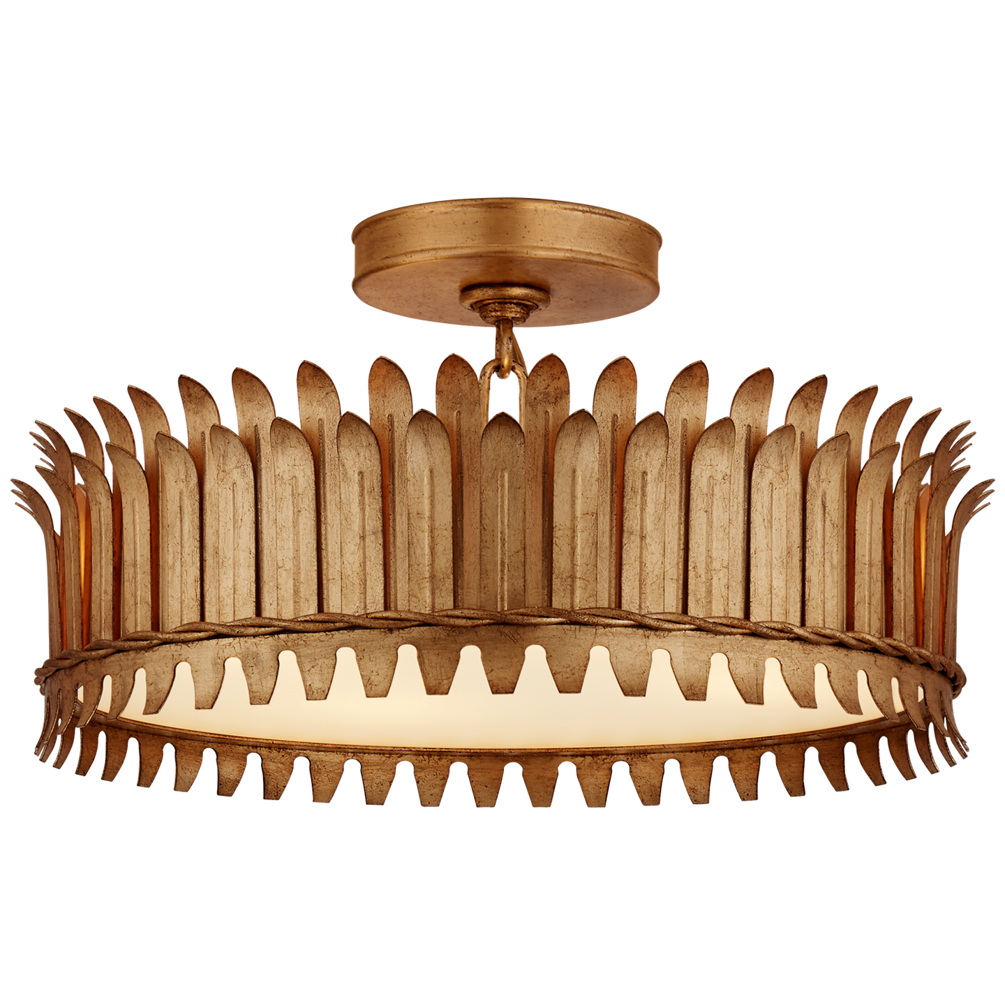 Leslie 16" Semi-Flush