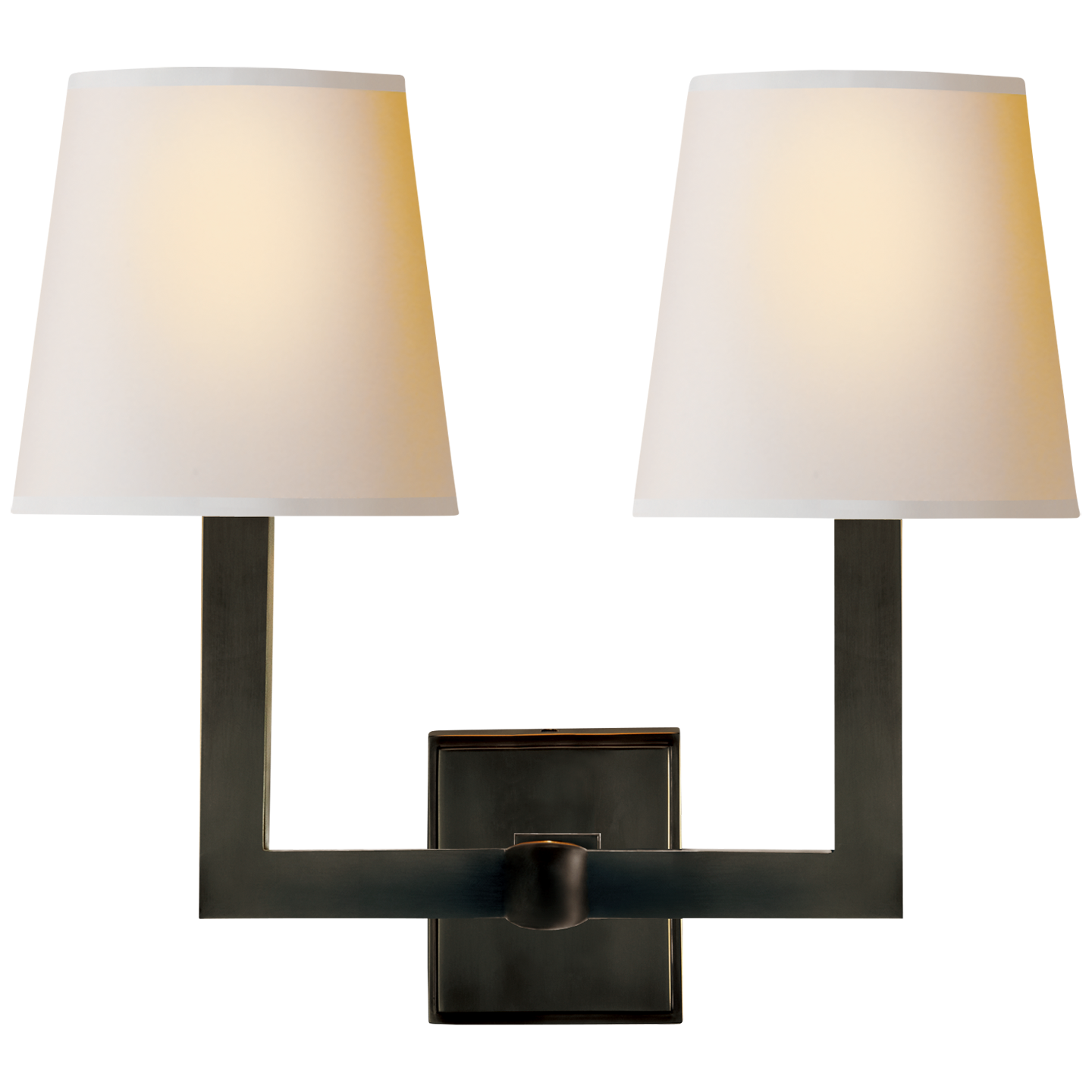 Square Tube Double Sconce