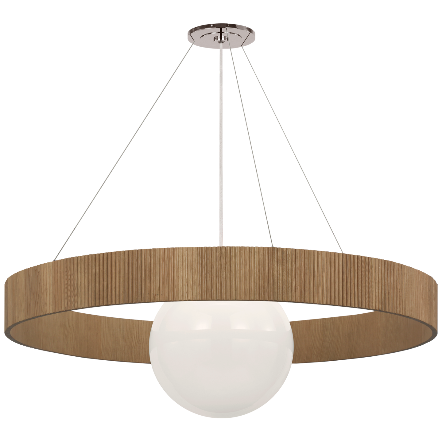 Arena 53" Ring and Globe Chandelier