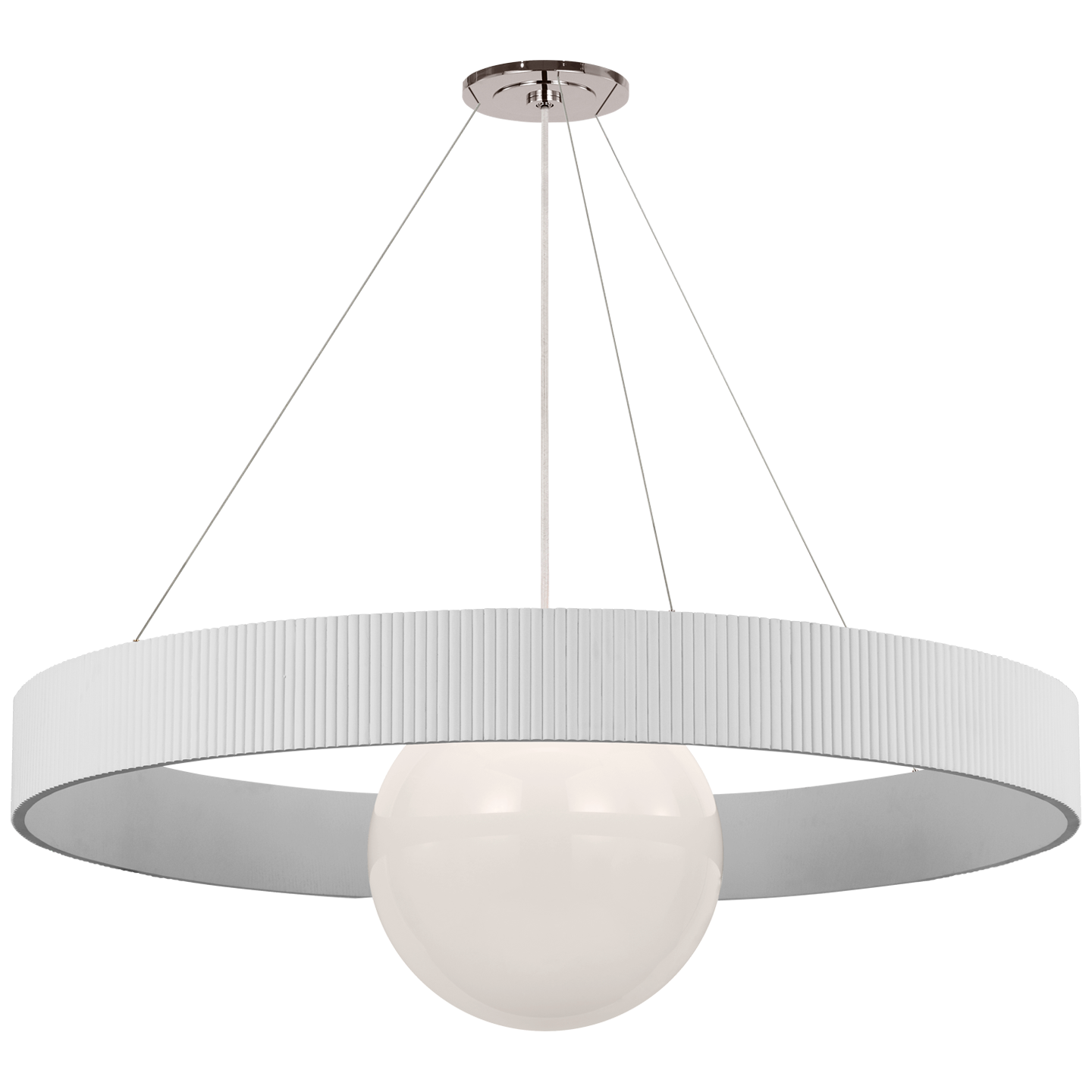 Arena 53" Ring and Globe Chandelier