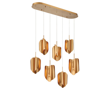 Portofino 7 Light Oval LED Chandelier
