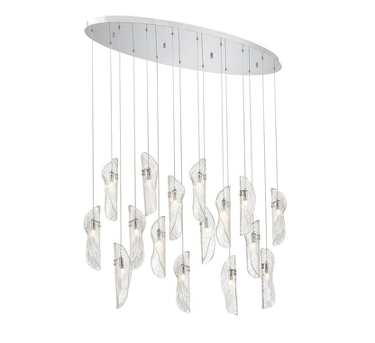 Sorrento 16 Light Oval LED Chandelier