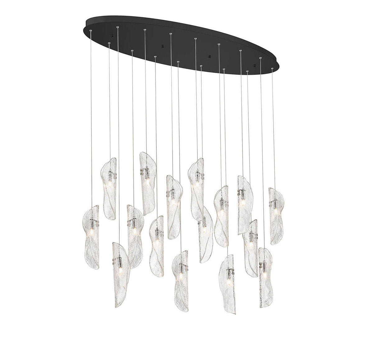 Sorrento 16 Light Oval LED Chandelier