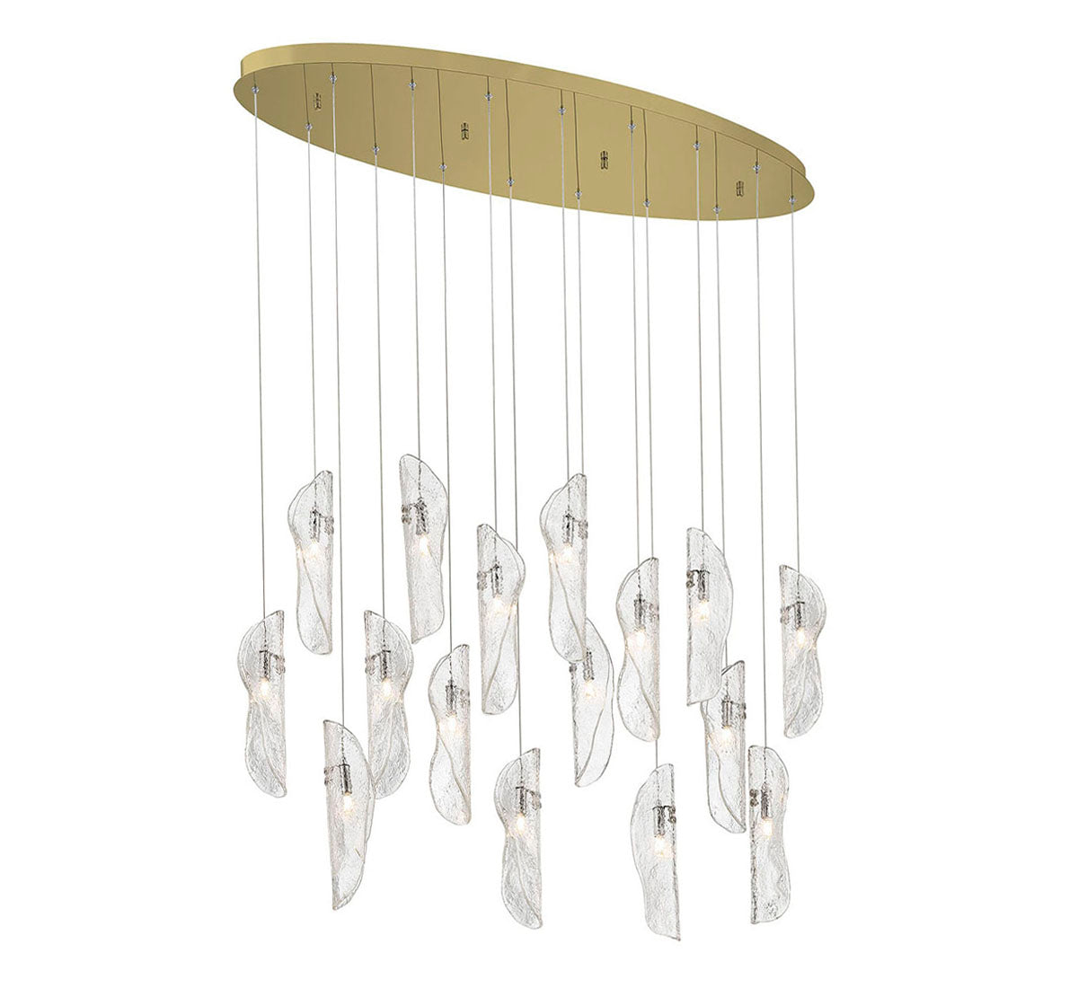 Sorrento 16 Light Oval LED Chandelier