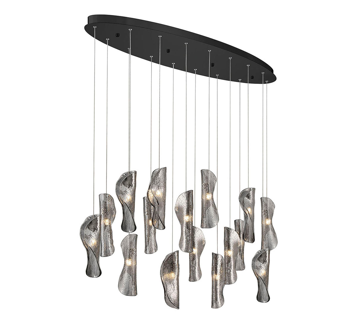 Sorrento 16 Light Oval LED Chandelier