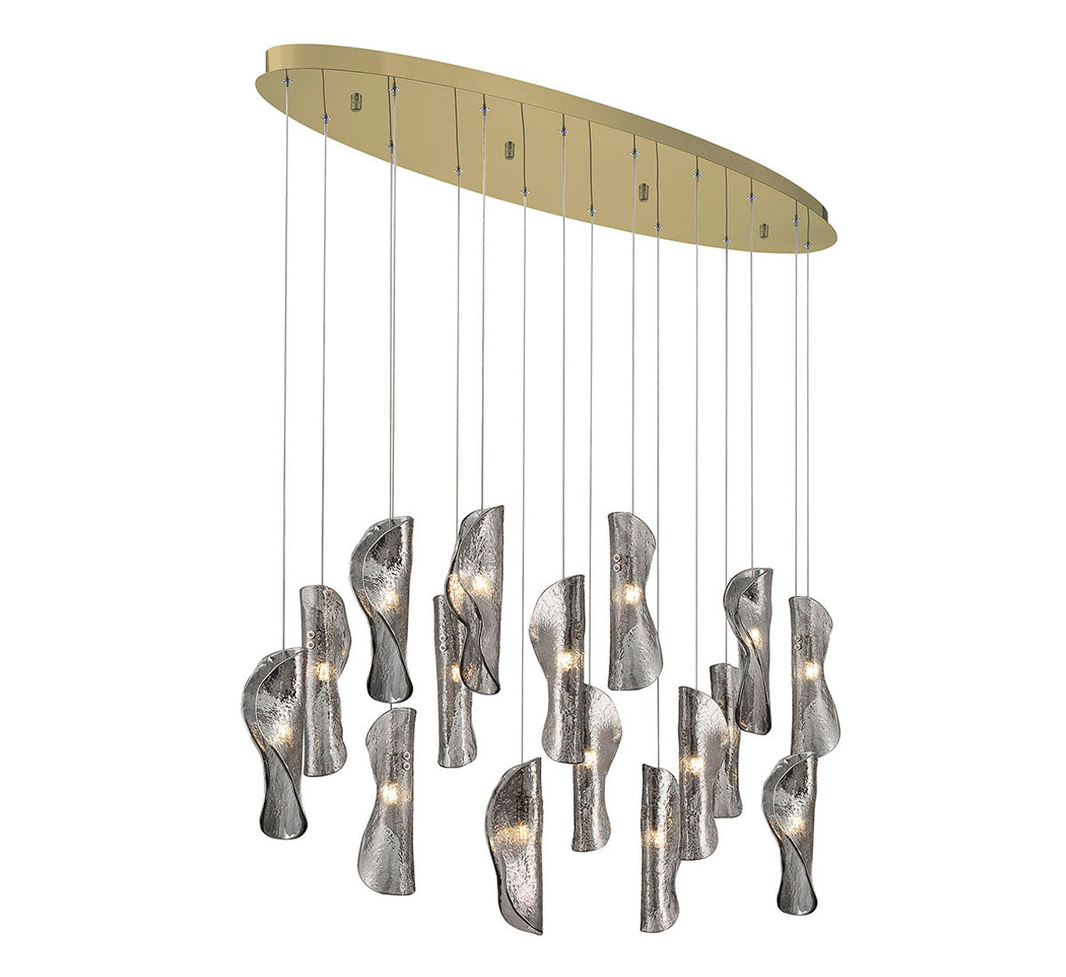 Sorrento 16 Light Oval LED Chandelier
