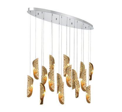 Sorrento 16 Light Oval LED Chandelier