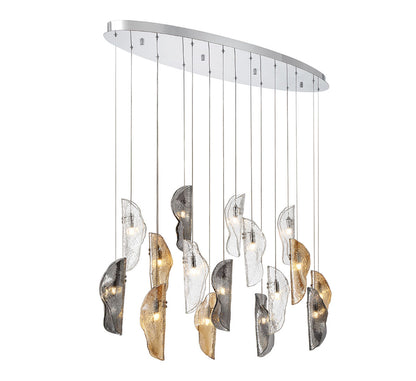 Sorrento 16 Light Oval LED Chandelier