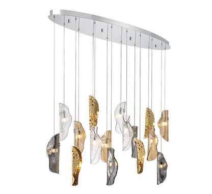 Sorrento 16 Light Oval LED Chandelier