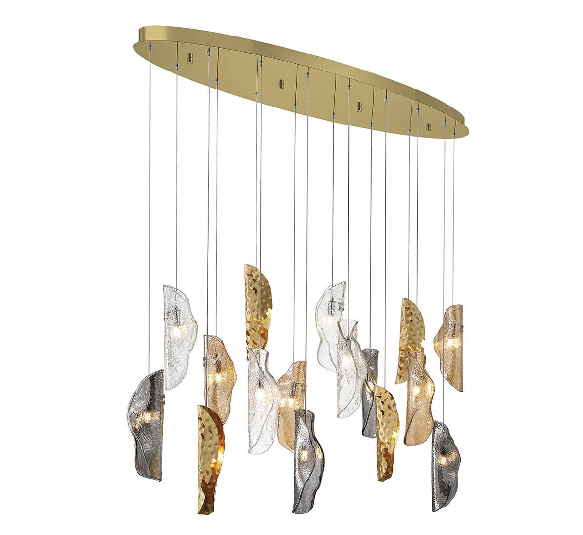 Sorrento 16 Light Oval LED Chandelier