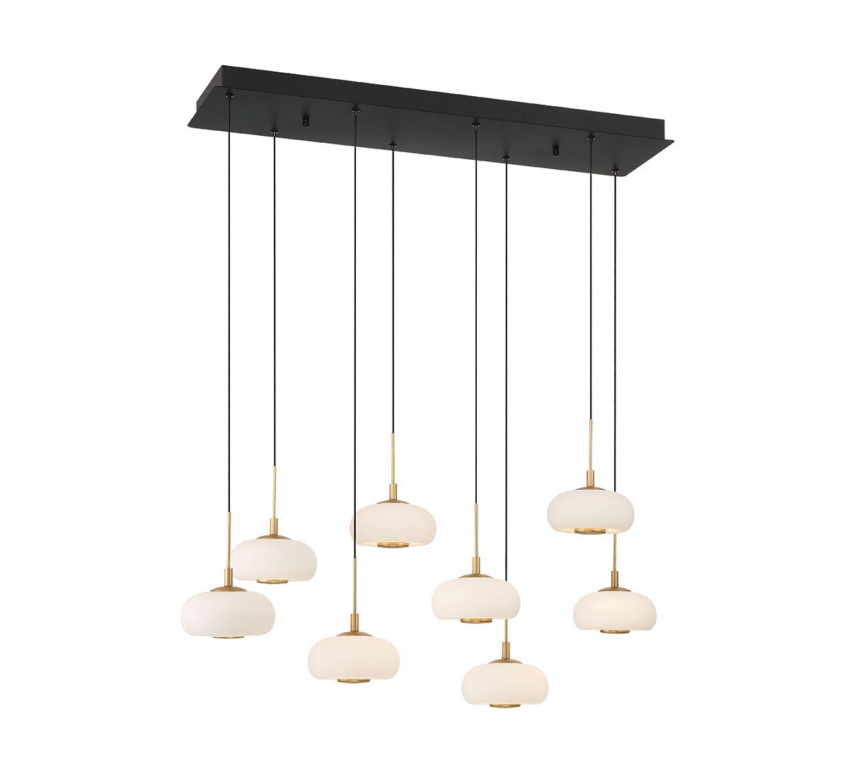 Adelfia 8 Light Rectangular LED Chandelier