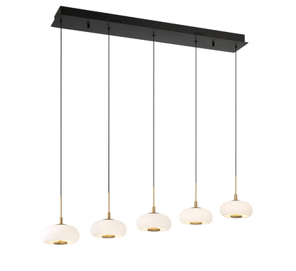 Adelfia 5 Light Linear LED Chandelier