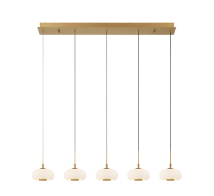 Adelfia 5 Light Linear LED Chandelier
