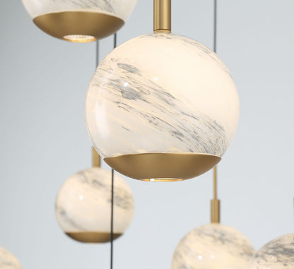 Baveno 19 Light Round LED Chandelier