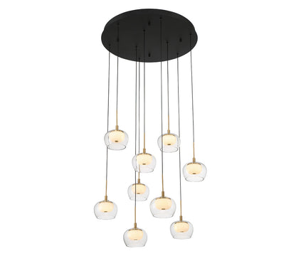Manarola 9 Light Round LED Chandelier