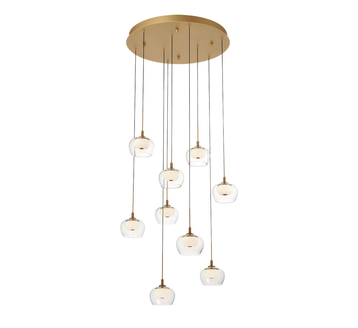 Manarola 9 Light Round LED Chandelier