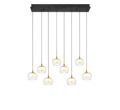 Manarola 8 Light Rectangular LED Chandelier