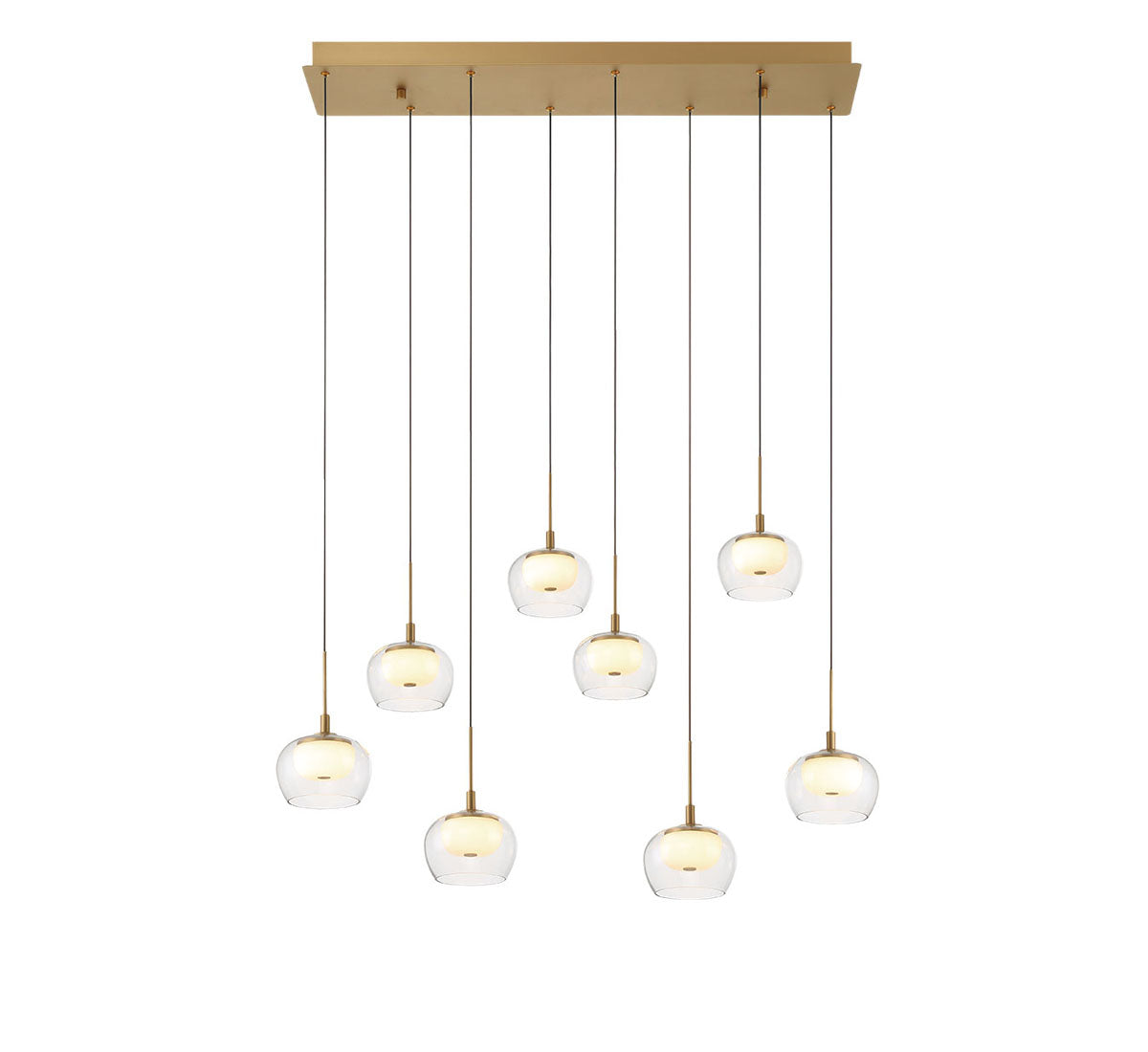 Manarola 8 Light Rectangular LED Chandelier