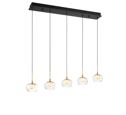 Manarola 5 Light Linear LED Chandelier