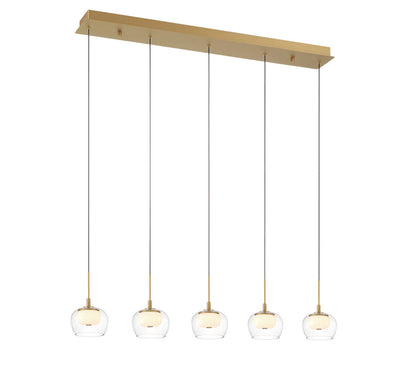 Manarola 5 Light Linear LED Chandelier