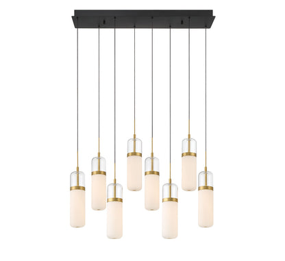 Verona 8 Light Rectangular LED Chandelier