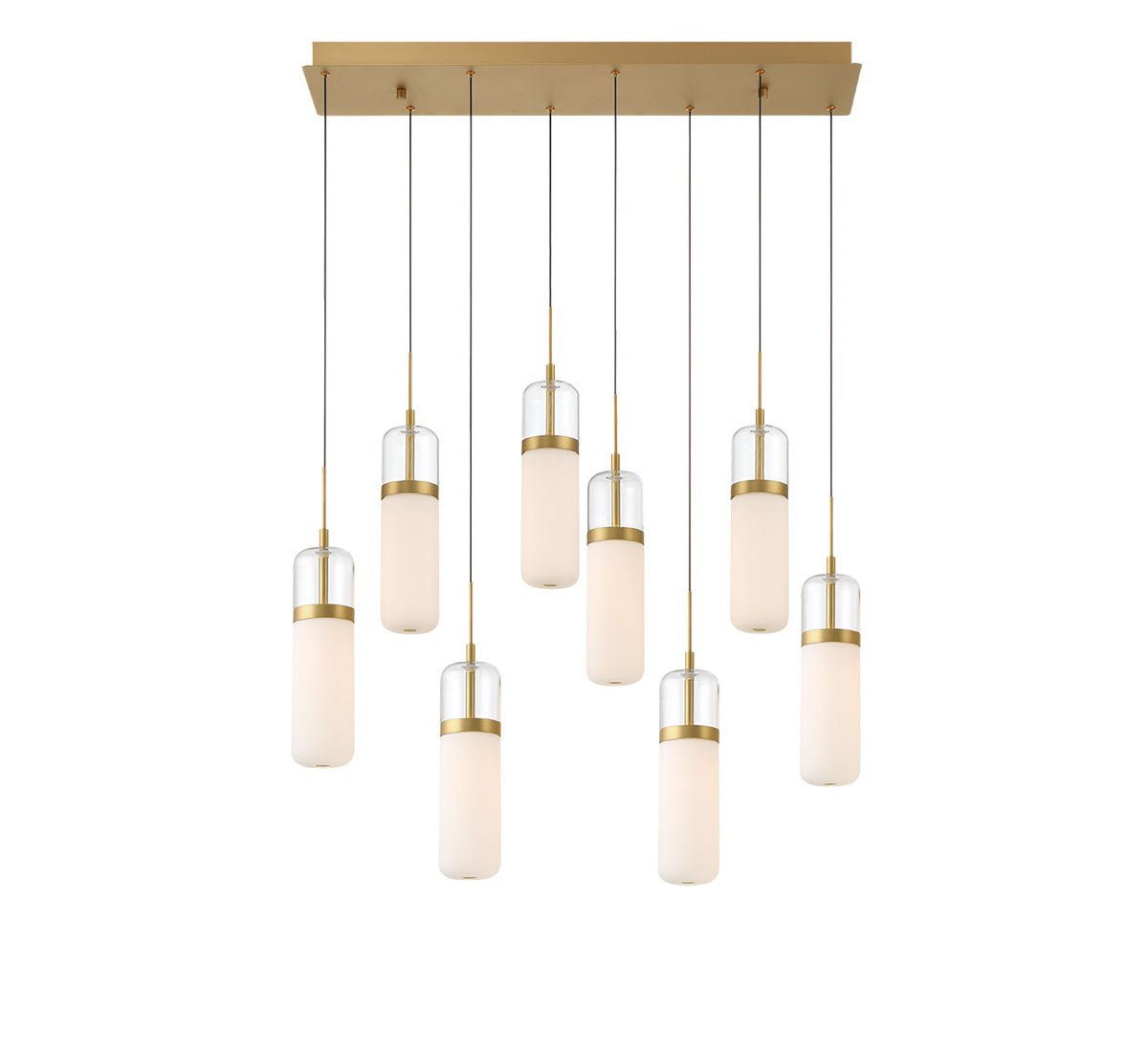 Verona 8 Light Rectangular LED Chandelier