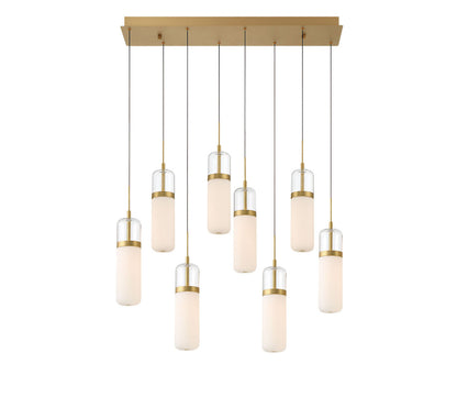 Verona 8 Light Rectangular LED Chandelier