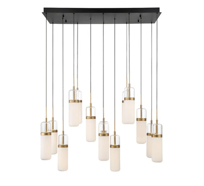 Verona 14 Light Rectangular LED Chandelier