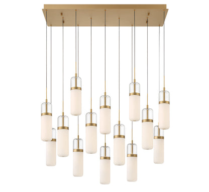 Verona 14 Light Rectangular LED Chandelier