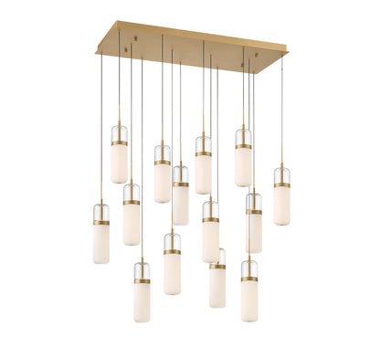 Verona 14 Light Rectangular LED Chandelier