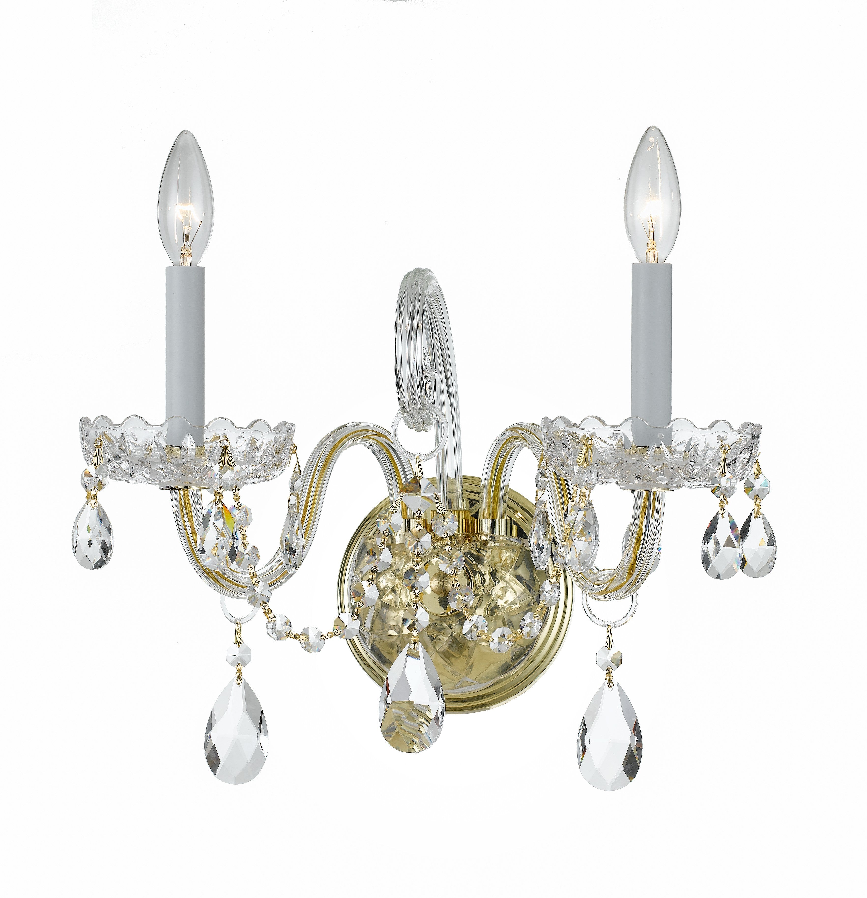 Traditional Crystal 15'' Sconce