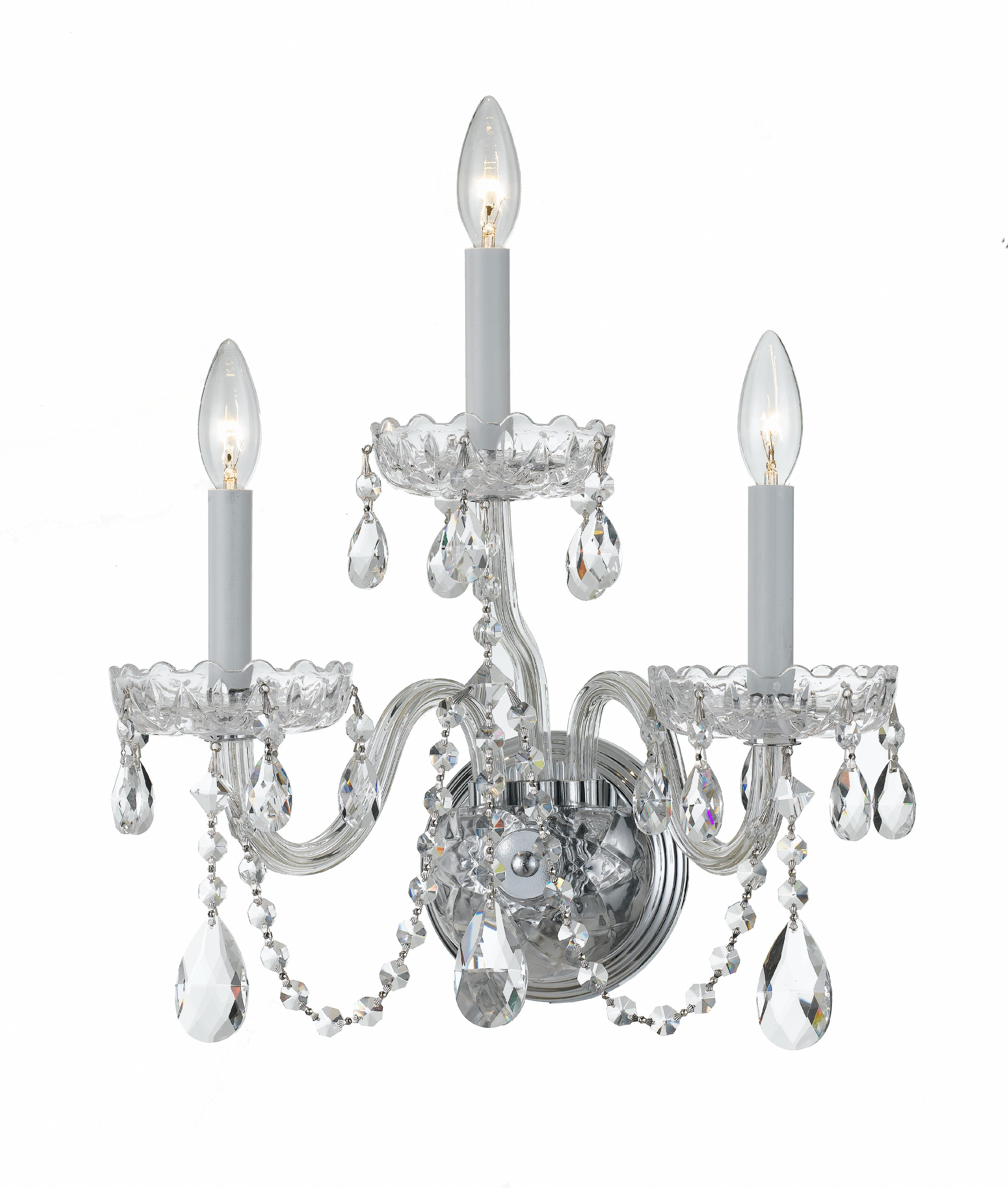 Traditional Crystal 15'' Sconce