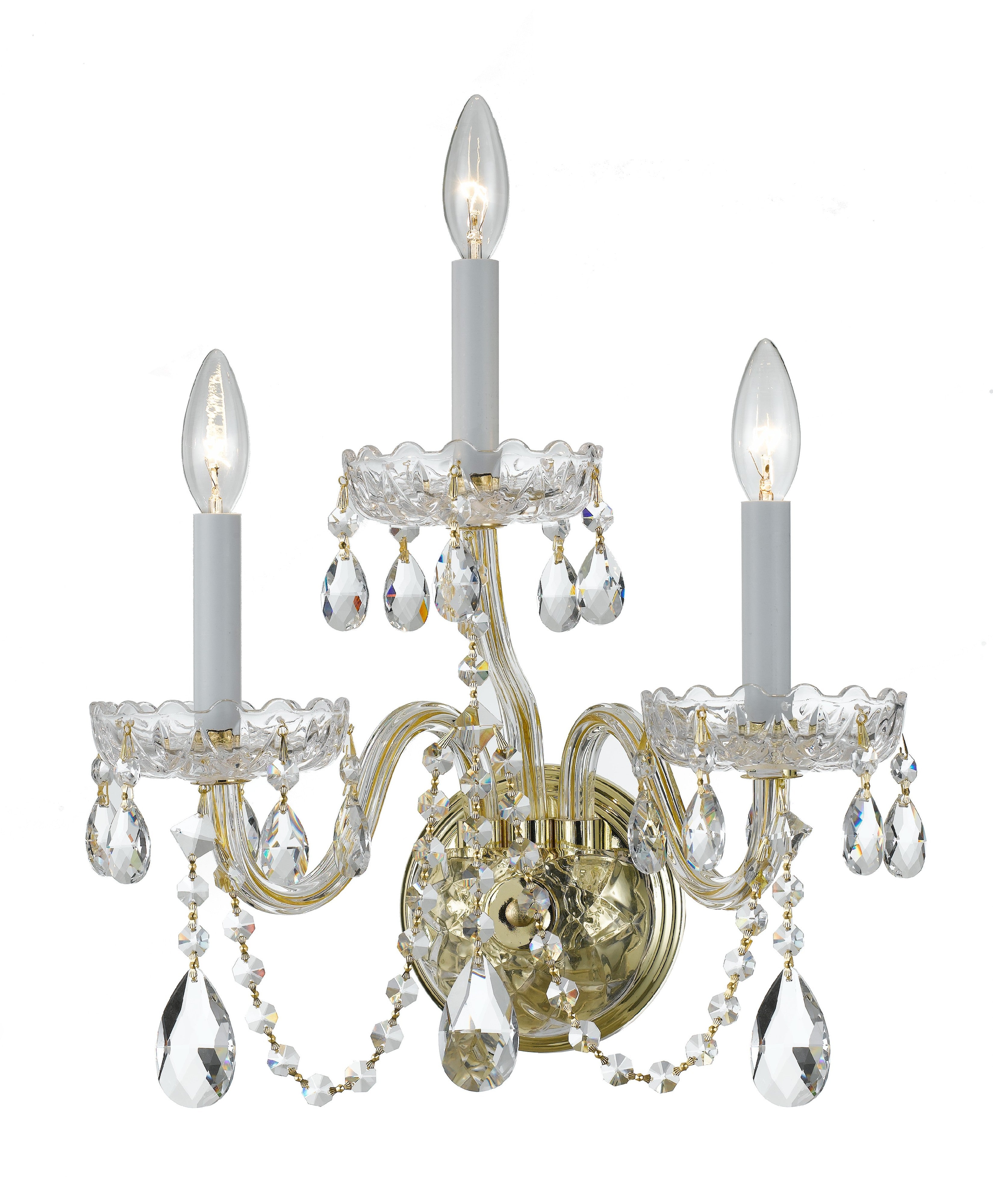 Traditional Crystal 15'' Sconce