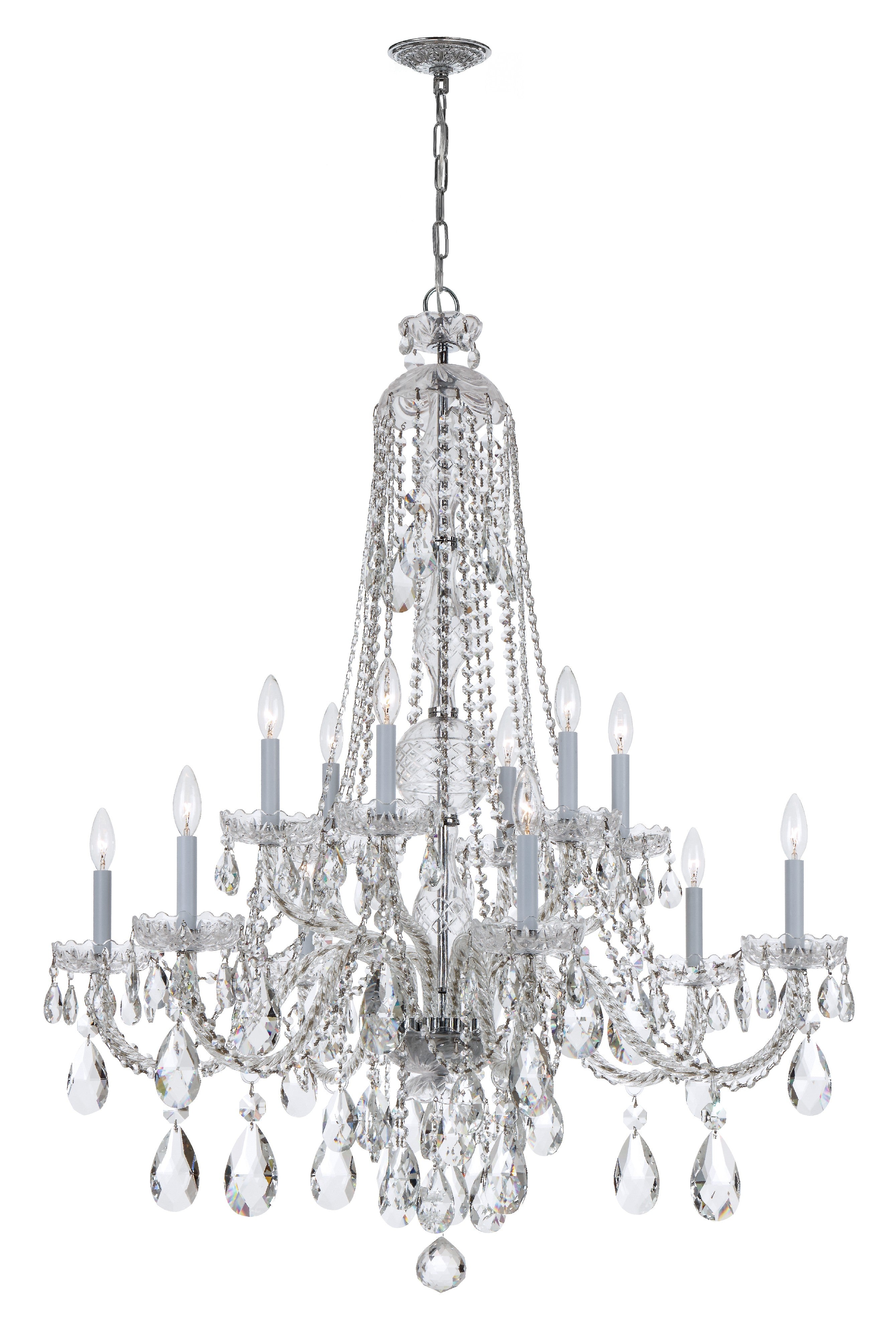 Traditional Crystal 37.5'' Chandelier