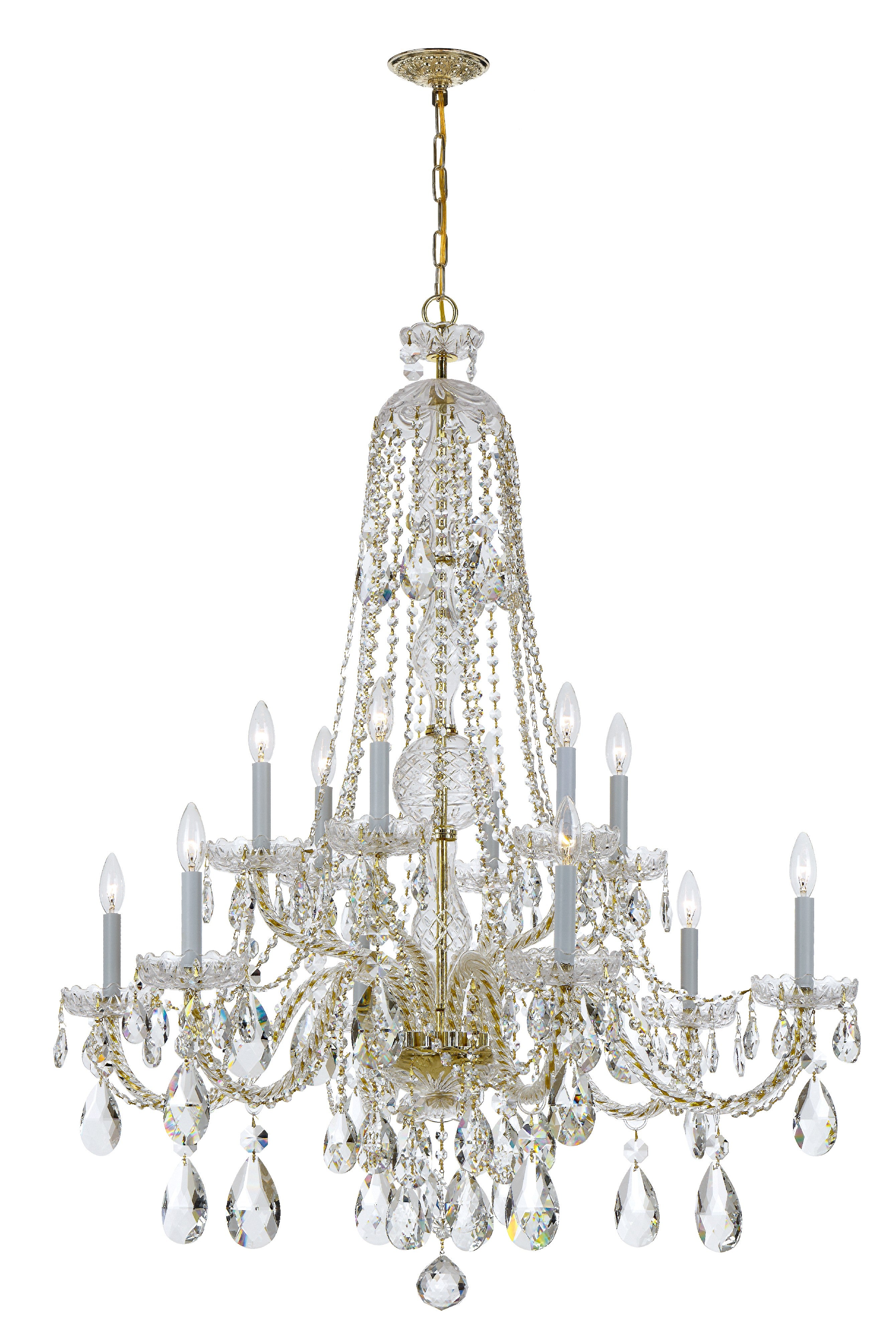 Traditional Crystal 37.5'' Chandelier