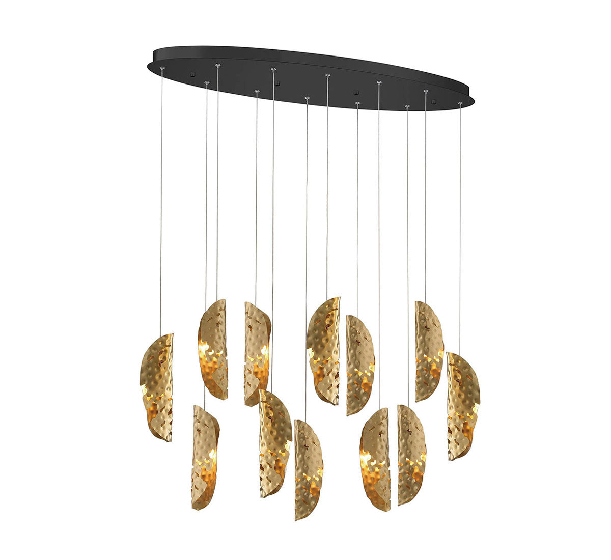 Sorrento 12 Light Oval LED Chandelier