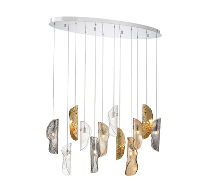 Sorrento 12 Light Oval LED Chandelier
