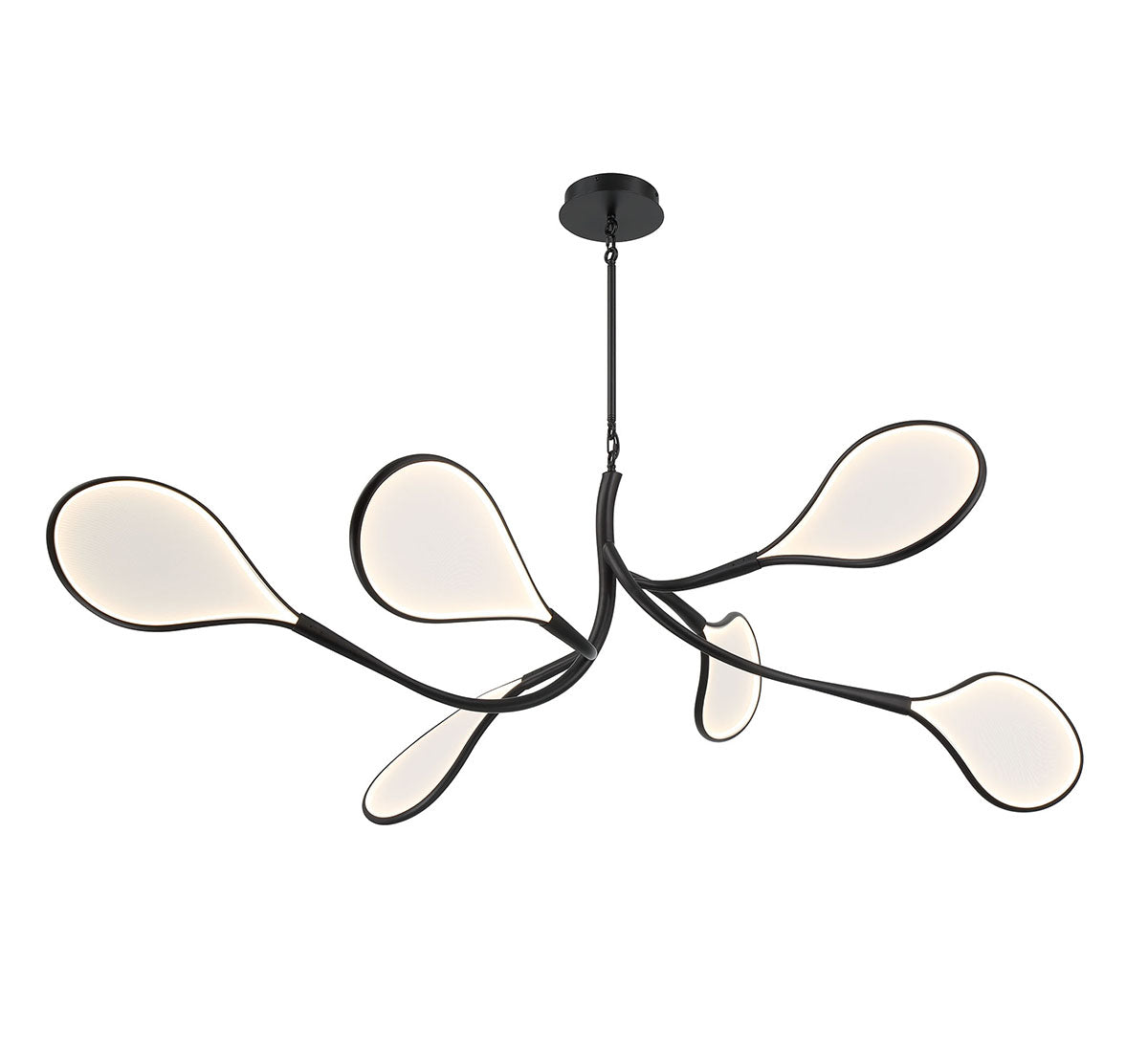 Volare 6 Light Oval LED Chandelier