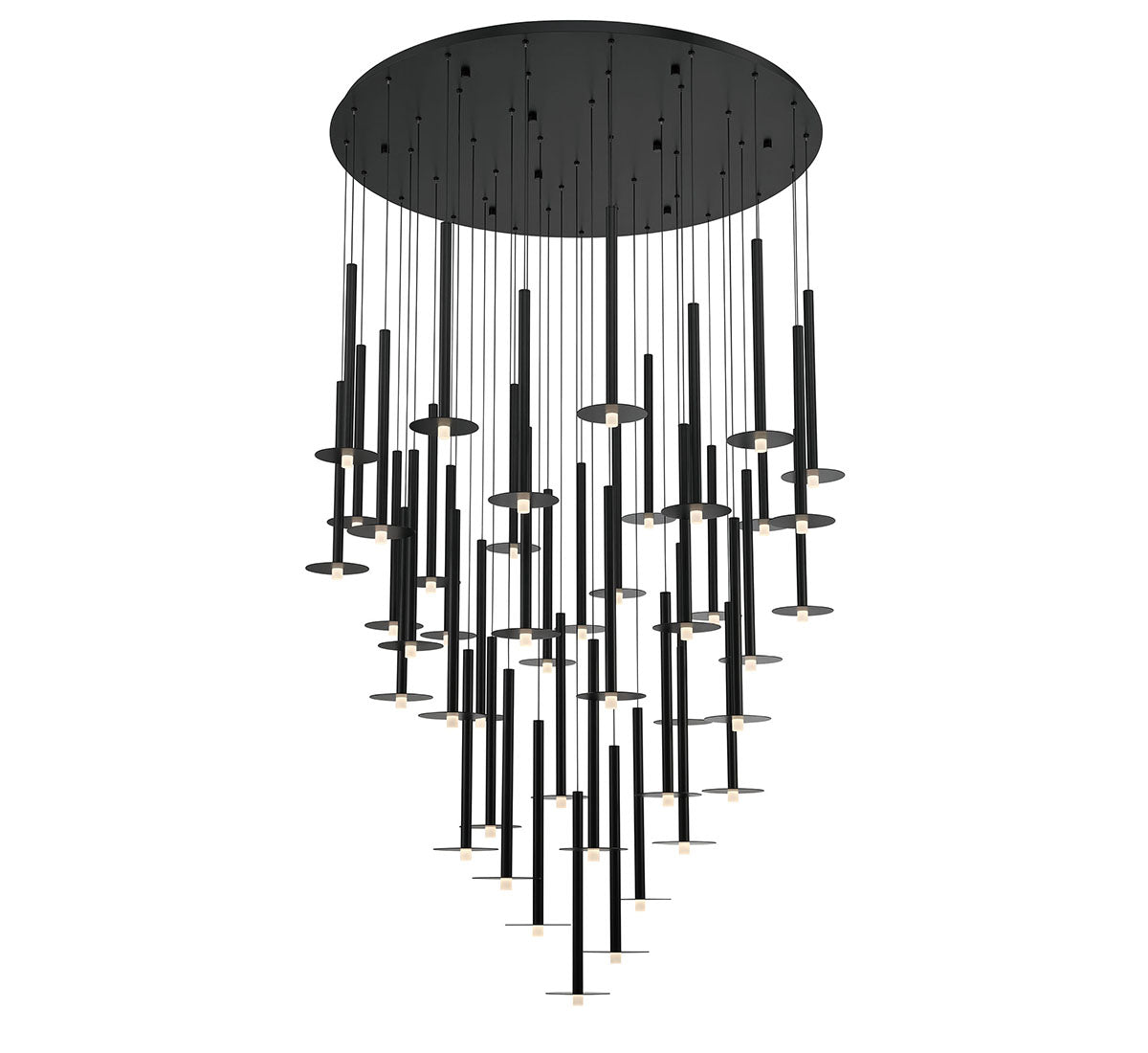 Piatto 44 Light Round LED Chandelier