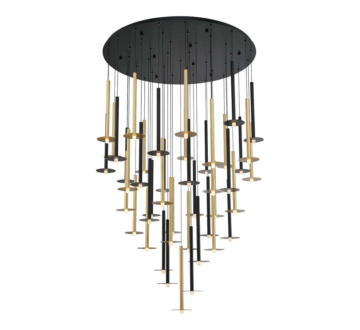 Piatto 44 Light Round LED Chandelier