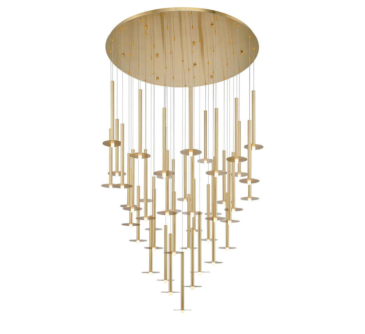 Piatto 44 Light Round LED Chandelier