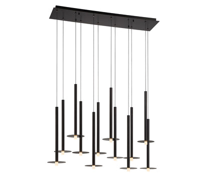 Piatto 12 Light Linear LED Chandelier