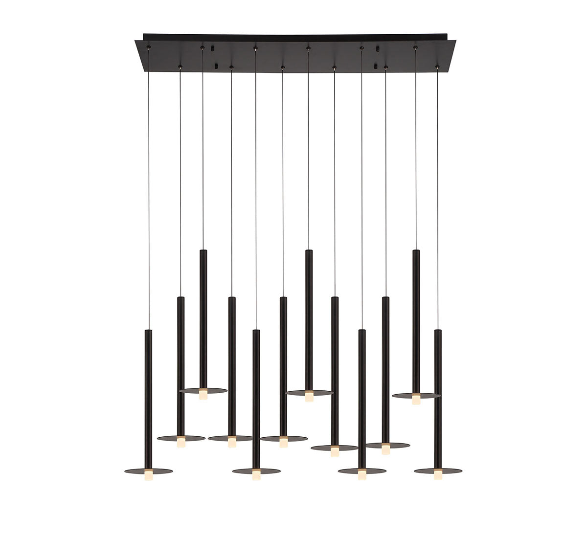 Piatto 12 Light Linear LED Chandelier
