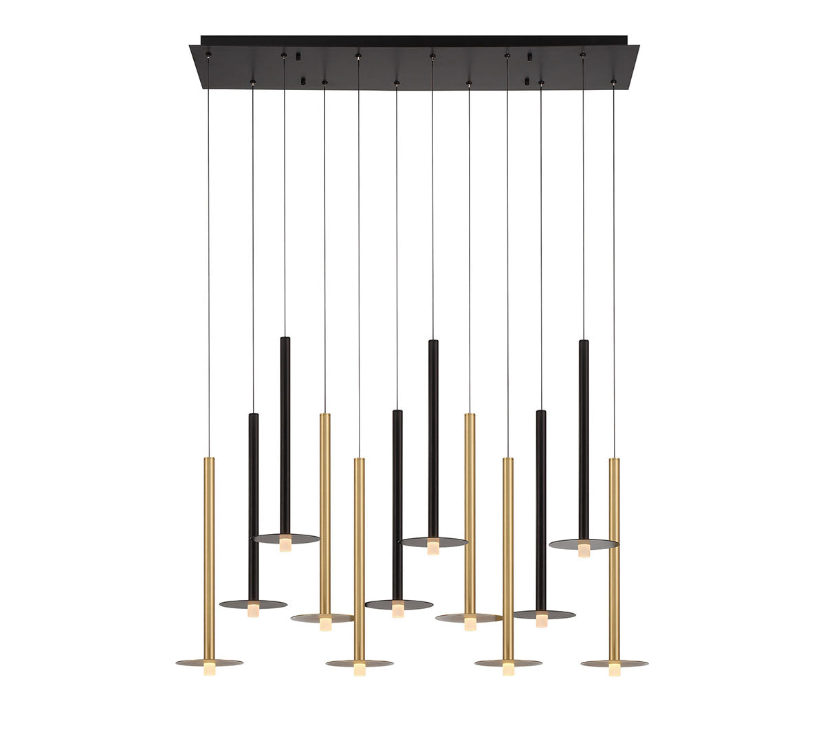Piatto 12 Light Linear LED Chandelier